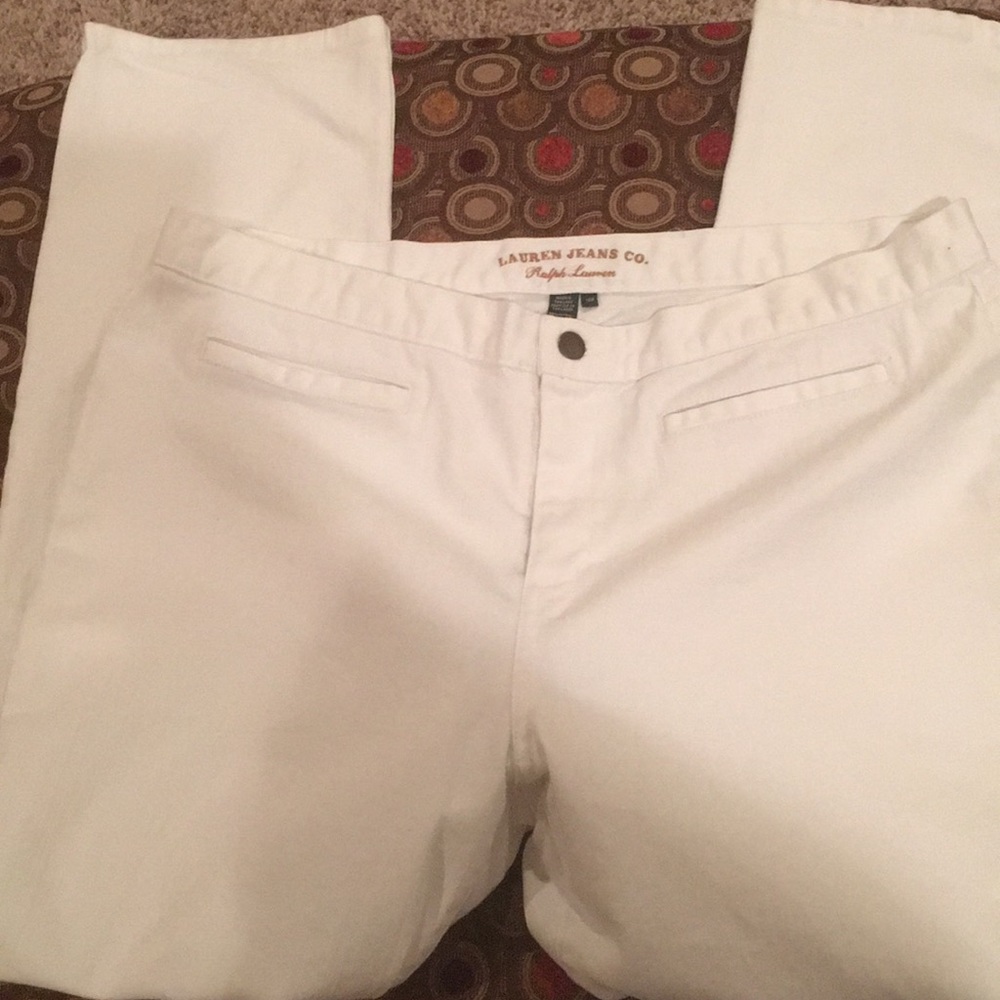 Two pair of Ralph Lauren jeans.